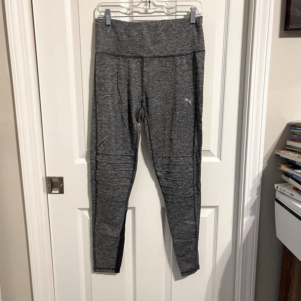 Grey Puma Activewear Work-Out Leggings Size XL